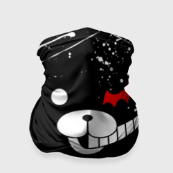 Бандана-труба 3D Monokuma краснобелые брызги