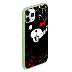 Чехол для iPhone 11 Pro матовый Monokuma краснобелые брызги - фото 2