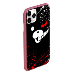 Чехол для iPhone 11 Pro Max матовый Monokuma краснобелые брызги - фото 2