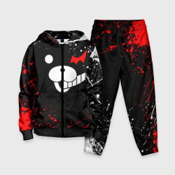 Детский костюм 3D Monokuma краснобелые брызги