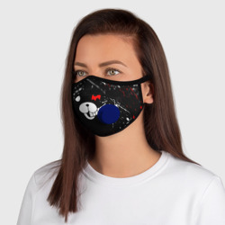 Маска из неопрена Monokuma краснобелые брызги - фото 2