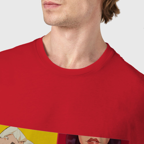 Мужская футболка хлопок Выбор Ведьмака, цвет красный - фото 6