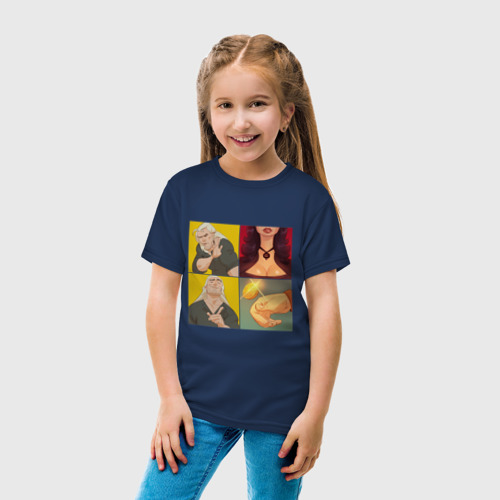 Детская футболка хлопок Выбор Ведьмака, цвет темно-синий - фото 5