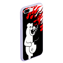 Чехол для iPhone 7Plus/8 Plus матовый Монокума красные языки пламени - фото 2