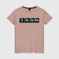 Женская футболка хлопок Сарказм