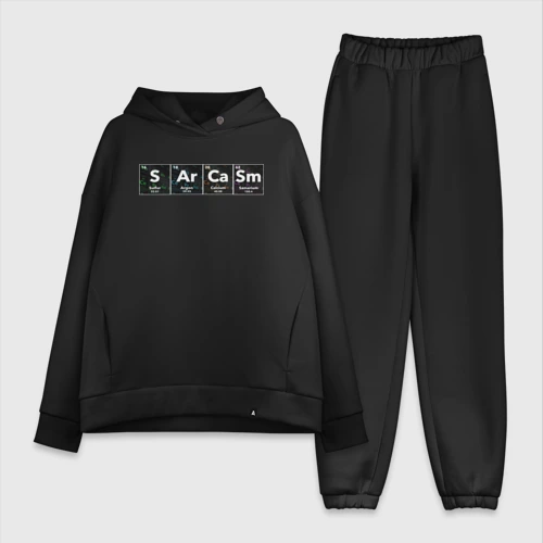 Женский костюм хлопок Oversize Сарказм