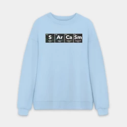 Мужской свитшот oversize без начеса хлопок Сарказм