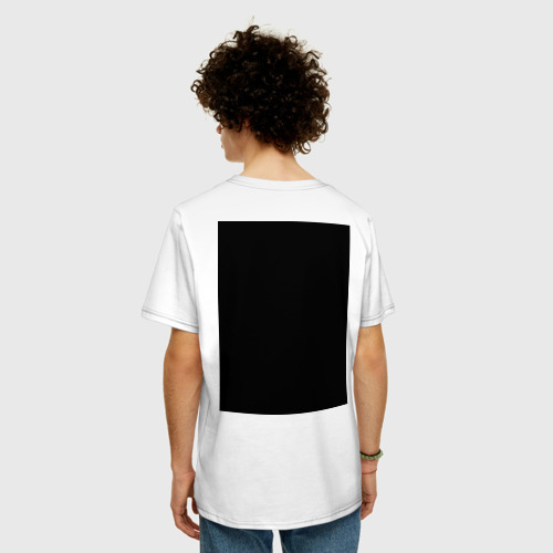 Мужская футболка хлопок Oversize Сарказм, цвет белый - фото 4