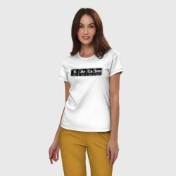 Женская пижама с белой футболкой хлопок Сарказм - фото 2