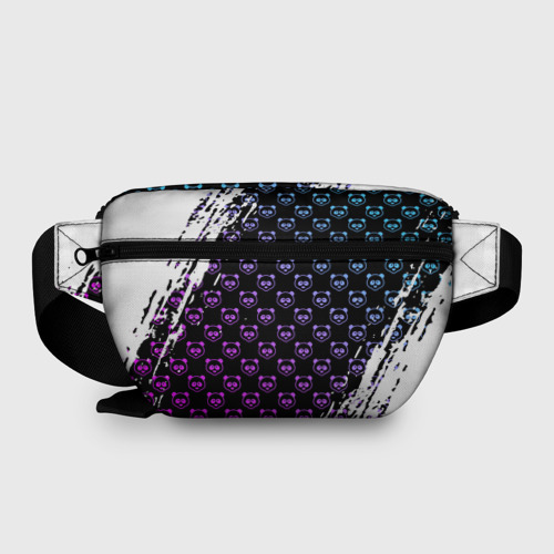 Поясная сумка 3D Монокума на фиолетовом паттерне - фото 2