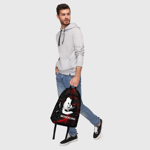 Рюкзак 3D Монокума с красной молнией - фото 6