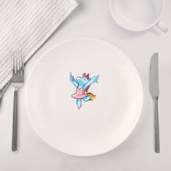 Набор: тарелка + кружка Единорог Балерина - фото 2