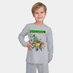 Детская пижама с лонгсливом хлопок Minecraft - фото 2