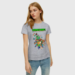 Женская футболка хлопок Minecraft - фото 2