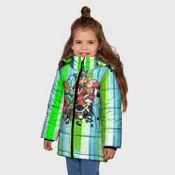 Зимняя куртка для девочек 3D Бен10 - фото 2