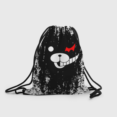 Рюкзак-мешок 3D Монокума черная мазня