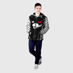 Мужская куртка 3D Монокума черная мазня - фото 2