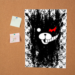 Постер Монокума черная мазня - фото 2