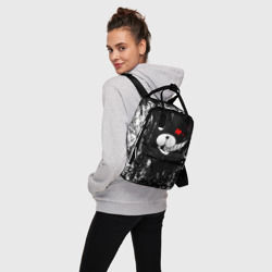 Женский рюкзак 3D Монокума черная мазня - фото 2