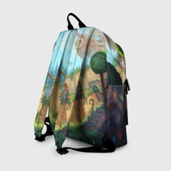 Рюкзак с принтом Terraria для любого человека, вид сзади №1. Цвет основы: белый