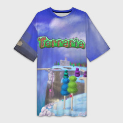 Платье-футболка 3D Terraria world
