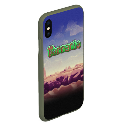 Чехол для iPhone XS Max матовый World Terraria , цвет темно-зеленый - фото 3