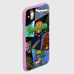 Чехол для iPhone XS Max матовый Terraria коллаж с боссами - фото 2