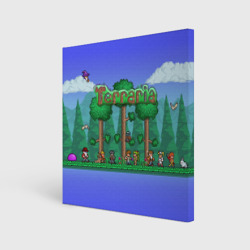 Холст квадратный Terraria forest