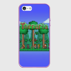 Чехол для iPhone 5/5S матовый Terraria forest