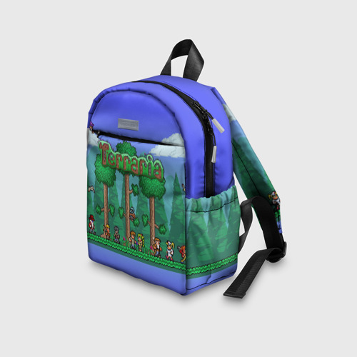 Детский рюкзак 3D с принтом Terraria forest, вид сбоку #3