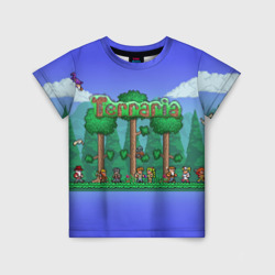 Детская футболка 3D Terraria forest