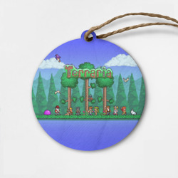 Деревянная игрушка круг Terraria forest