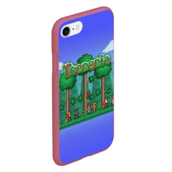Чехол для iPhone 7/8 матовый Terraria forest - фото 2