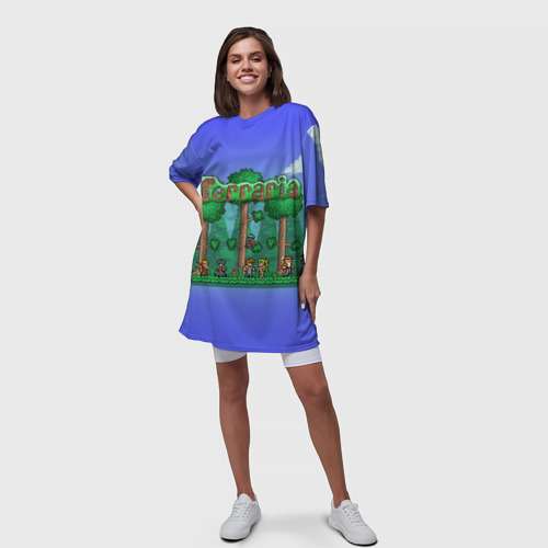 Платье-футболка 3D Terraria forest, цвет 3D печать - фото 5