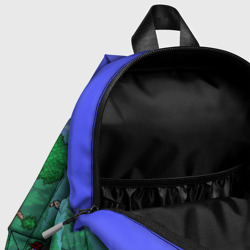 Рюкзак с принтом Terraria forest для ребенка, вид на модели спереди №4. Цвет основы: белый