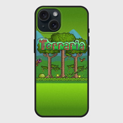Чехол силиконовый для Apple iPhone 15 матовый Terraria
