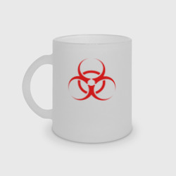 Кружка матовая стеклянная Biohazard