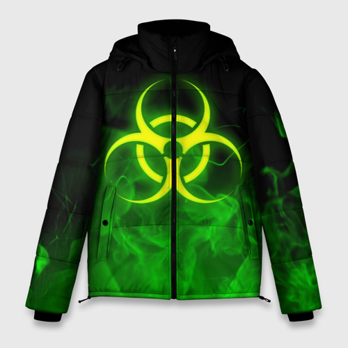 Мужская зимняя куртка 3D Biohazard, цвет черный