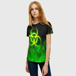 Женская футболка 3D Biohazard - фото 2