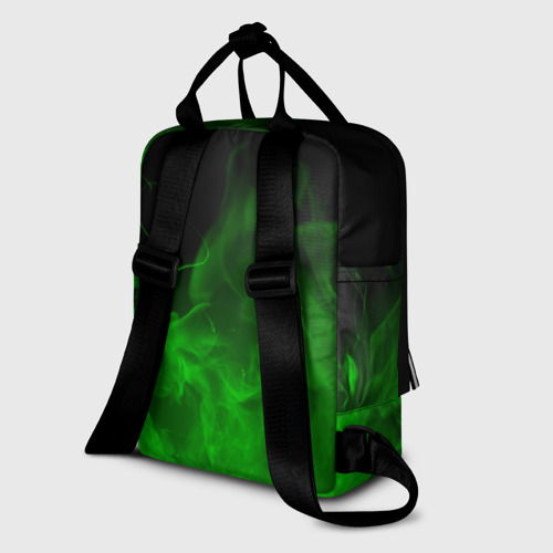 Женский рюкзак 3D с принтом BIOHAZARD, вид сзади #1