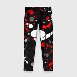 Детские леггинсы 3D Монокума в брызгах