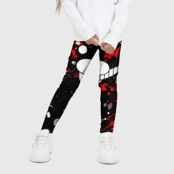 Детские леггинсы 3D Монокума в брызгах - фото 2