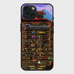Чехол силиконовый для Apple iPhone 15 матовый Terraria