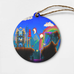 Деревянная игрушка круг Terraria game