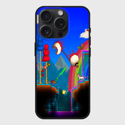 Чехол силиконовый для Apple iPhone 15 Pro матовый Terraria game