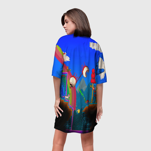Платье-футболка 3D Terraria game, цвет 3D печать - фото 4