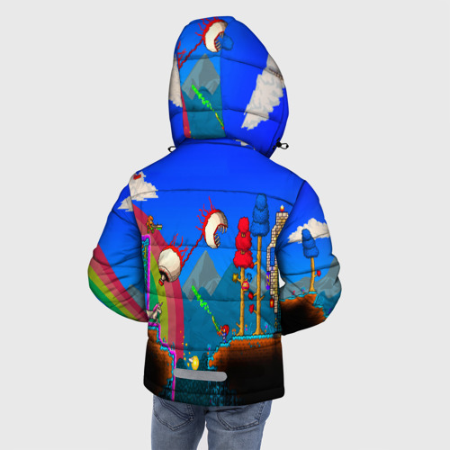 Зимняя куртка для мальчиков 3D Terraria game, цвет светло-серый - фото 4