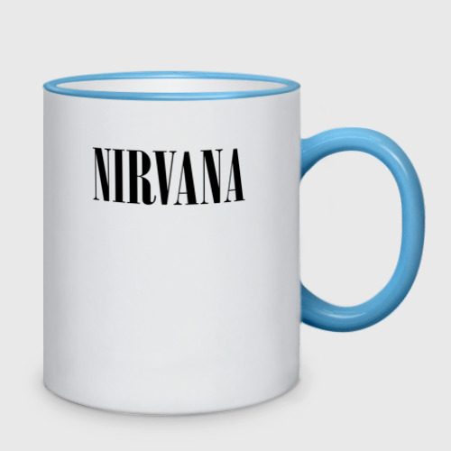 Кружка двухцветная Nirvana + на спине, цвет Кант небесно-голубой - фото 2