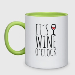 Кружка двухцветная Wine O'clock