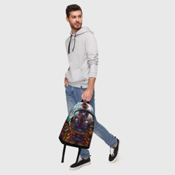 Рюкзак с принтом Terraria для любого человека, вид спереди №5. Цвет основы: белый